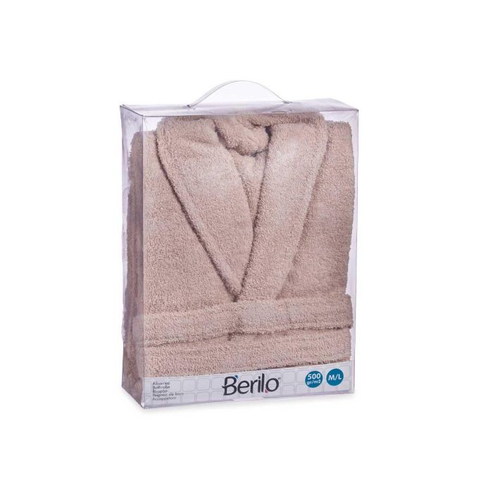 Albornoz Beige 500Gr M L Berilo - 100% Algodón - 10.5x37x28 cm (6 Unidades) 2 Albornoz Beige 500Gr M L Berilo - 100% Algodón - 10.5x37x28 cm (6 Unidades) 2