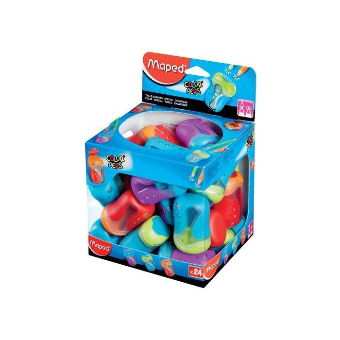 Afilalapiz Maped Color Peps 2 Orificios Expositor De 24