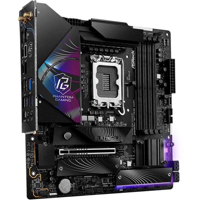 ASRock Z890M Phantom Gaming Riptide Wifi DDR5 Intel LGA 1851 Core Ultra Wi-Fi 6E (802.11ax) 3