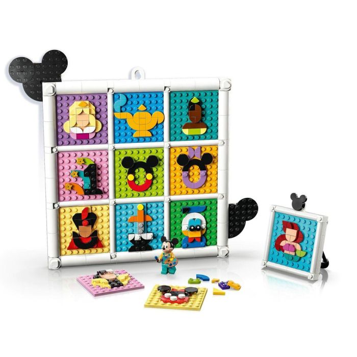 LEGO 43221 Disney 100 Años de Celebración Iconos de Arte de Pared con Mickey Mouse, Set de Construcción para Niños 2 LEGO 43221 Disney 100 Años de Celebración Iconos de Arte de Pared con Mickey Mouse, Set de Construcción para Niños 2