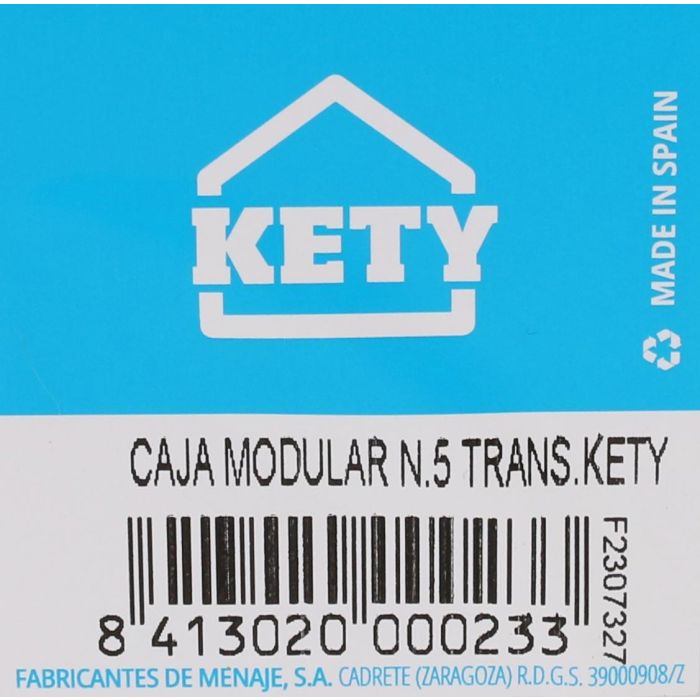 Caja Ordenación Modular 30.5 x 8 x 5.3 cm Kety (12 Unidades) 1 Caja Ordenación Modular 30.5 x 8 x 5.3 cm Kety (12 Unidades) 1