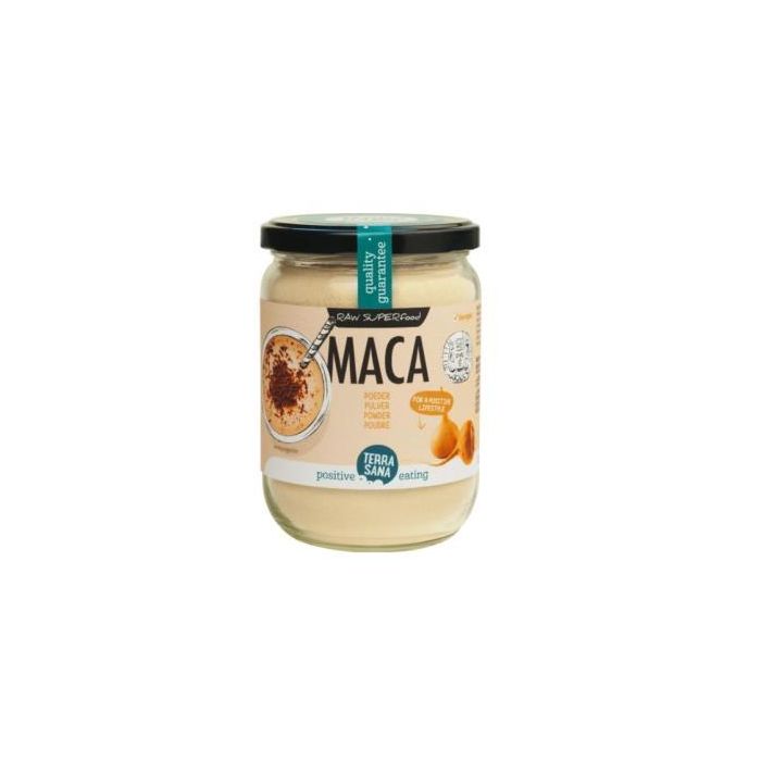 TERRASANA Maca en Polvo Orgánica Vegan 300g - Tubérculo Peruano con Sabor a Caramelo, Malta y Vainilla