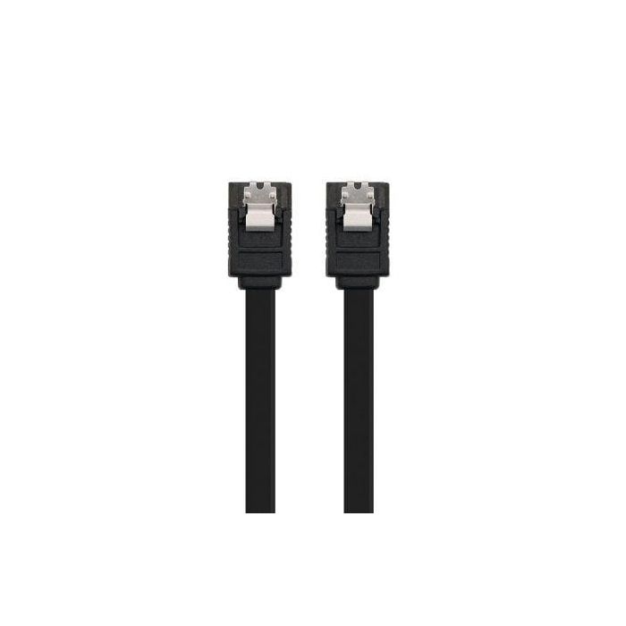 Nanocable Cable SATA III 6 Gbp/s con Anclajes, Compatible con SATA I, II y III, Negro, 0.5 M Nanocable Cable SATA III 6 Gbp/s con Anclajes, Compatible con SATA I, II y III, Negro, 0.5 M