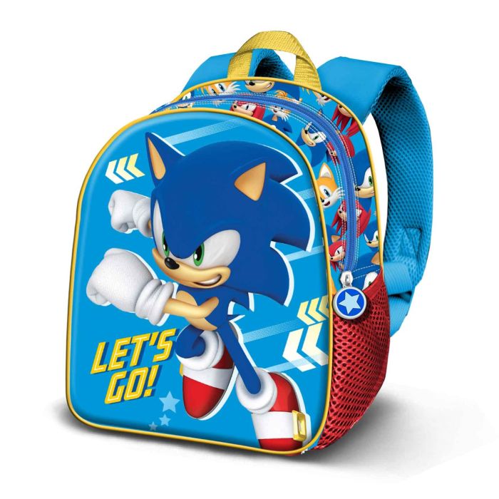 Mochila 3D Elite Go Sonic The Hedgehog - SEGA Azul