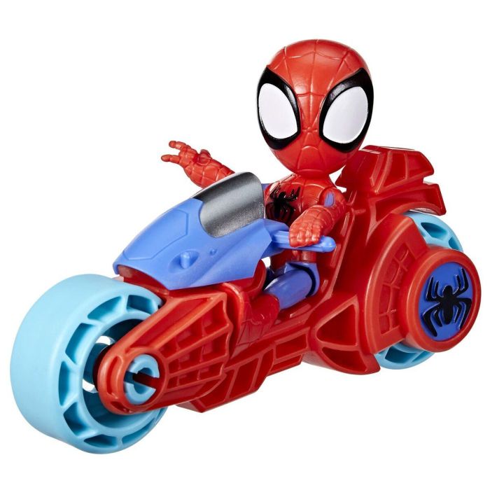 Hasbro Figura de Acción Spidey con Motocicleta, Juguete Preescolar Marvel Spidey y Sus Increíbles Amigos, 3+ Años 9