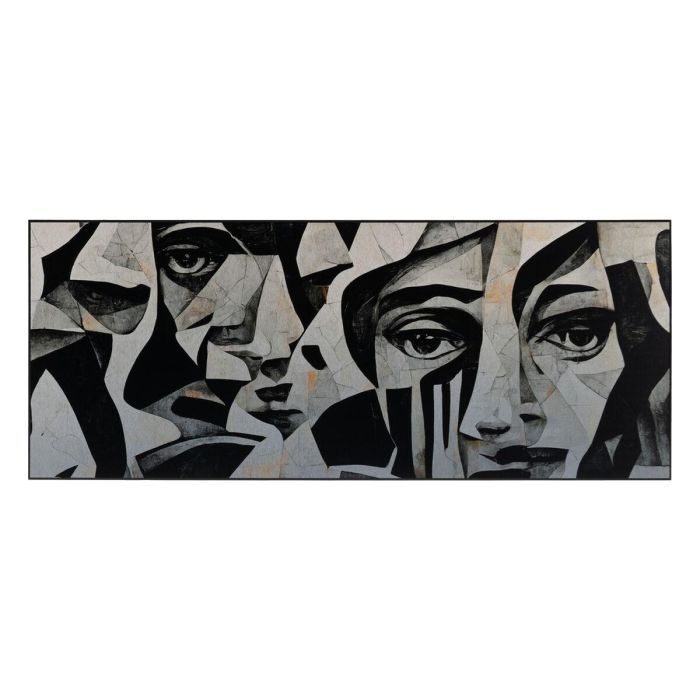 Cuadro Blanco Negro 125 x 3 x 50 cm 1