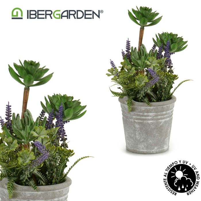 Planta Artifi Flores Maceta Cemento Peq Ibergarden 10X25CM (12 Unidades) 3 Planta Artifi Flores Maceta Cemento Peq Ibergarden 10X25CM (12 Unidades) 3