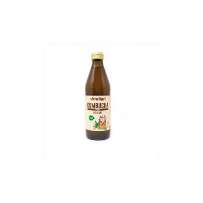 VOELKEL Kombucha Original Bio 330ml - Bebida Fermentada de Té Verde y Hierbas Aromáticas