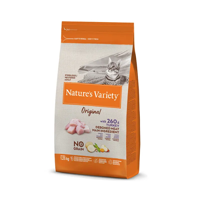 Nature'S V Origin Feline Adult Steril Pavo 1,25 kg