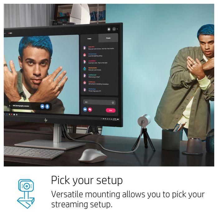 HP 950 4K Webcam para Streaming 11