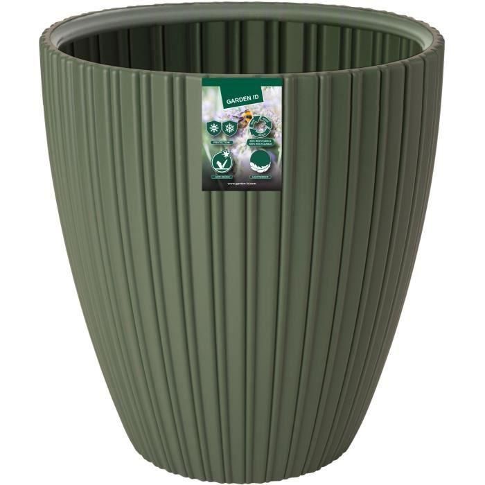 Maceta - Garden ID - Fancy - 40 x 42 cm - Para jardín, balcones o interiores - Verde lima 1 Maceta - Garden ID - Fancy - 40 x 42 cm - Para jardín, balcones o interiores - Verde lima 1