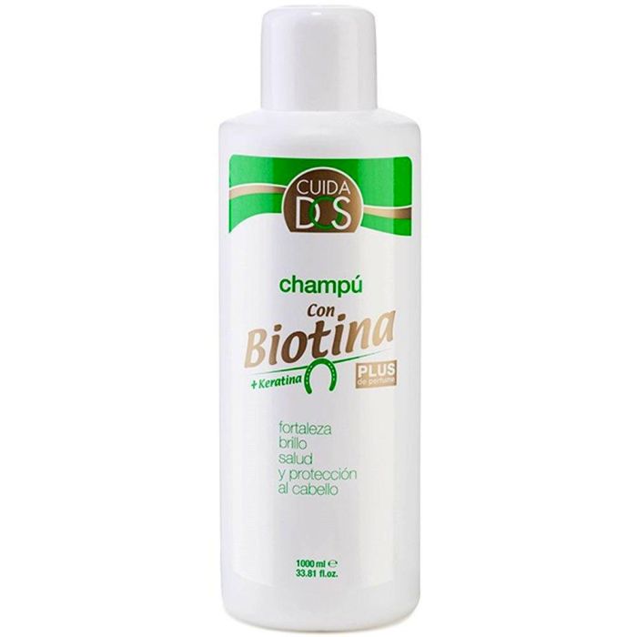 Cuida Dos Champú con Biotina y Keratina, Fortalecedor Anticaída y Revitalizante para Cabello 1000 ml Cuida Dos Champú con Biotina y Keratina, Fortalecedor Anticaída y Revitalizante para Cabello 1000 ml