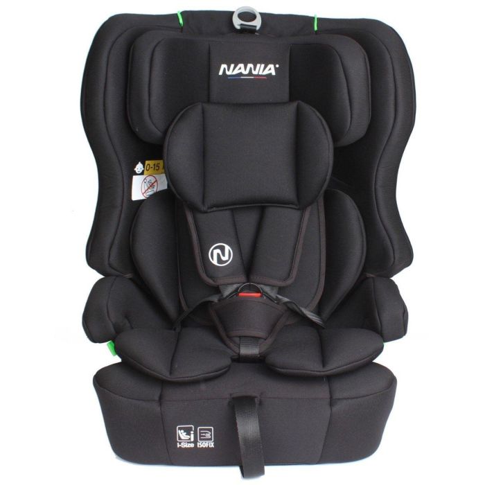 Silla de coche - NANIA - LIMA - Grupo 1/2/3 - 76-150 cm - Isofix - I-Size - Reductor - Negra 1