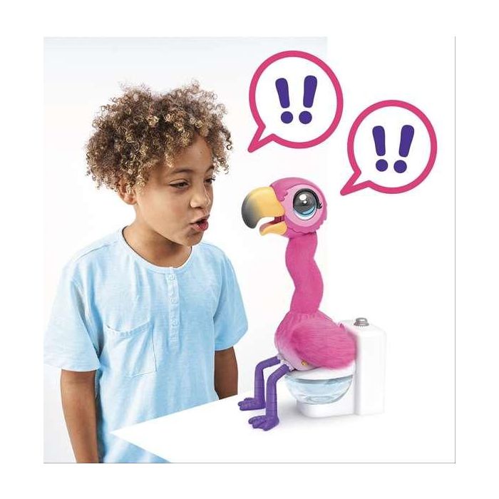 Little Live Pets Flamenco Cagon Interactivo - Gotta Go Flamingo con Sonidos y Movimiento +5 años