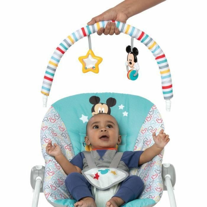 Bright Starts Transat Disney Baby Mickey - Evolutif - 61 x 86 x 71 cm - Azul - Nacimiento 3