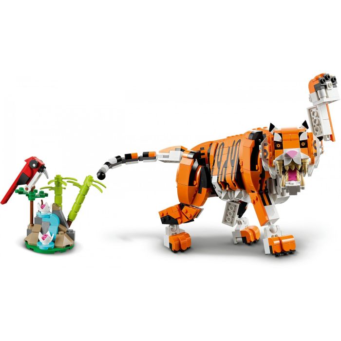 LEGO 31129 Creator 3 en 1 Su Majestad el Tigre, Set de Construcción de Juguetes de Animales para Niños y Niñas 9+ años 4 LEGO 31129 Creator 3 en 1 Su Majestad el Tigre, Set de Construcción de Juguetes de Animales para Niños y Niñas 9+ años 4