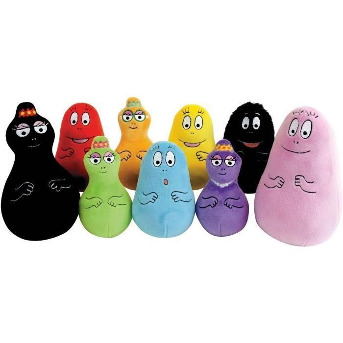 Caja de 9 Peluches Barbapapa +/- 15 cm - JEMINI - Incluye Barbapapa, Barbamama y sus siete hijos. 1