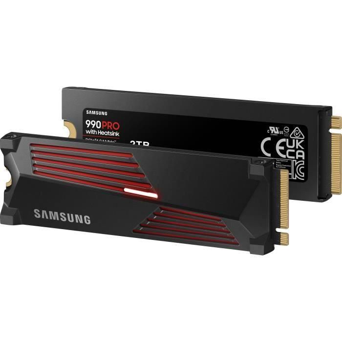Samsung MZ-V9P2T0GW SSD Interno 990 PRO 2TB con disipador, PCIe 4.0 NVMe 2.0, M.2 2280, hasta 7450 MB/s 4