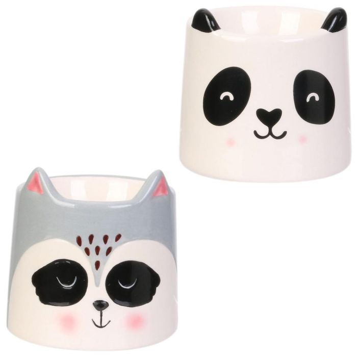 The Concept Factory Huevera Animales Panda/Mapache Cerámica Diámetro 6 cm Altura 5,5 cm 2 The Concept Factory Huevera Animales Panda/Mapache Cerámica Diámetro 6 cm Altura 5,5 cm 2