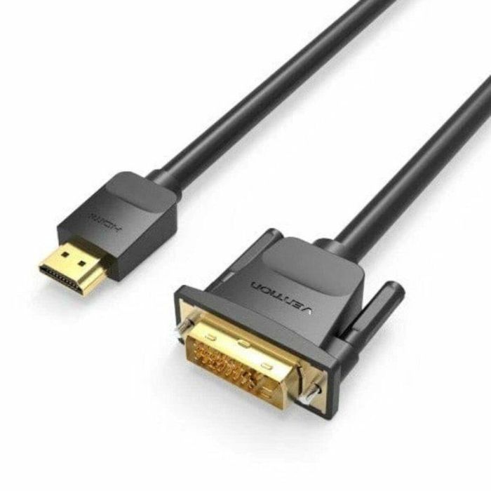 Adaptador DVI a HDMI Vention ABFBI Negro 3 m 0 Adaptador DVI a HDMI Vention ABFBI Negro 3 m 0