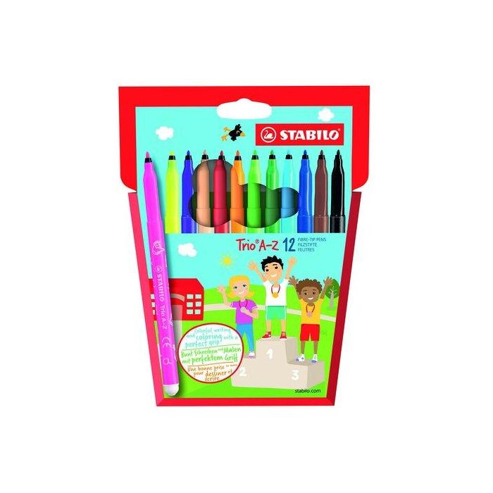 Stabilo Trio Az C-Surtidos Rotuladores Estuche 12 Ud