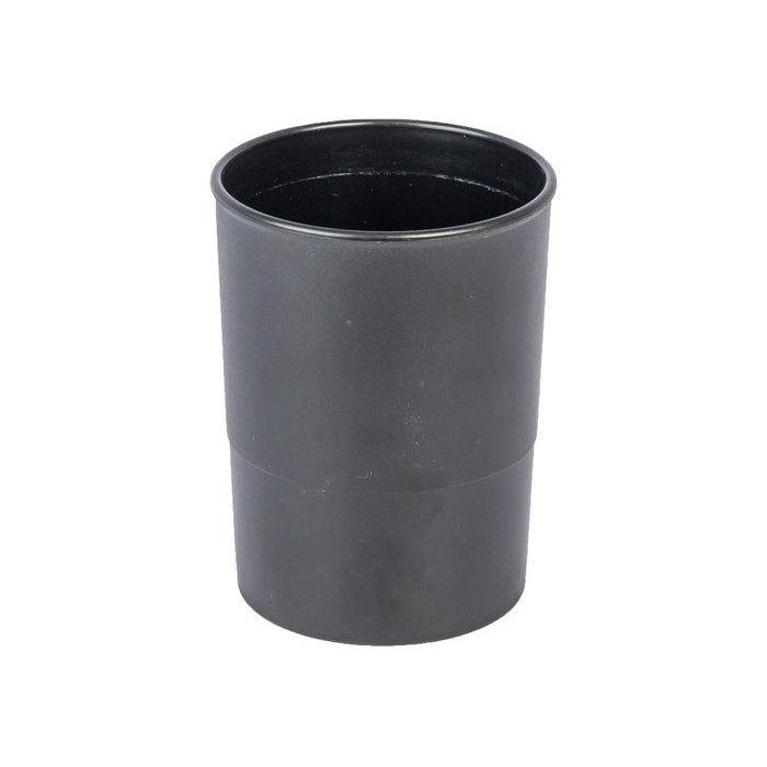 Porta Lapices Plastico Redondo Negro