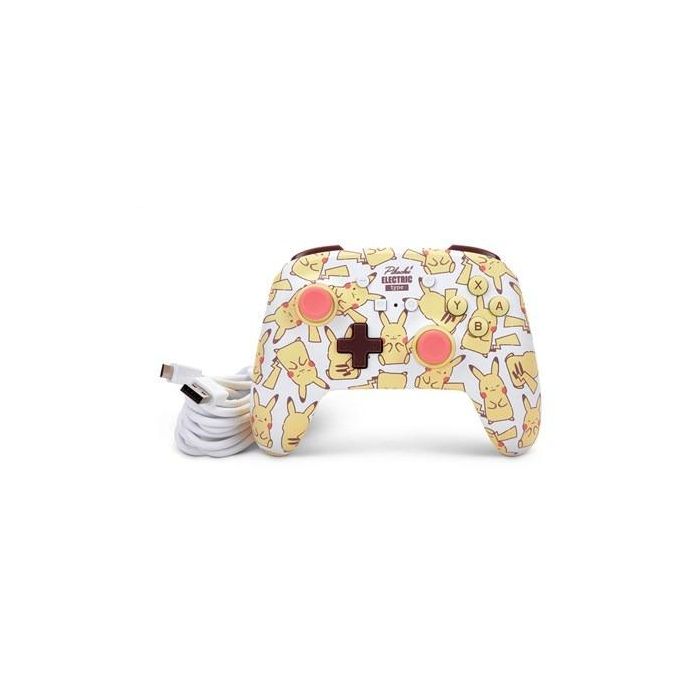 Mando con Cable PowerA para Nintendo Switch Pikachu Blush - Diseño Oficial, Botones Asignables, Cable USB-C 3m - Ref: 1526547-01 1 Mando con Cable PowerA para Nintendo Switch Pikachu Blush - Diseño Oficial, Botones Asignables, Cable USB-C 3m - Ref: 1526547-01 1