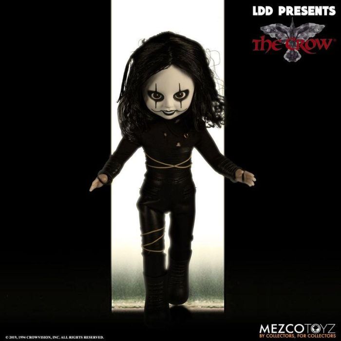 MEZCO TOYZ Figura The Crow Living Dead Dolls 25cm Articulada con Ropa Realista