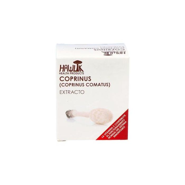 HAWLIK Coprinus Extracto Puro 60 Vcaps. con Polisacáridos y Vitamina C. Apoyo para Diabetes y Protección Retinal