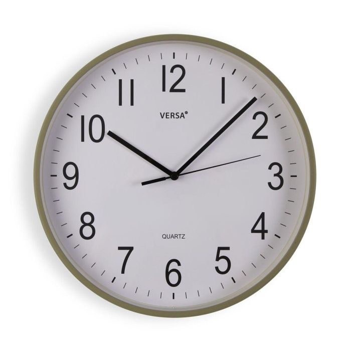 Reloj de Pared Versa Verde Plástico 40 x 40 x 5,5 cm