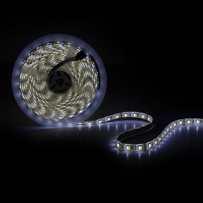 Tira de 60 LEDs 72W 4.000Lm CRI85 6000ºK SMD5050 12VDC IP65 Cálido/Frío x5M 40.000H [CA-5050-12V-CWWW-IP65]-Cálido/Frío