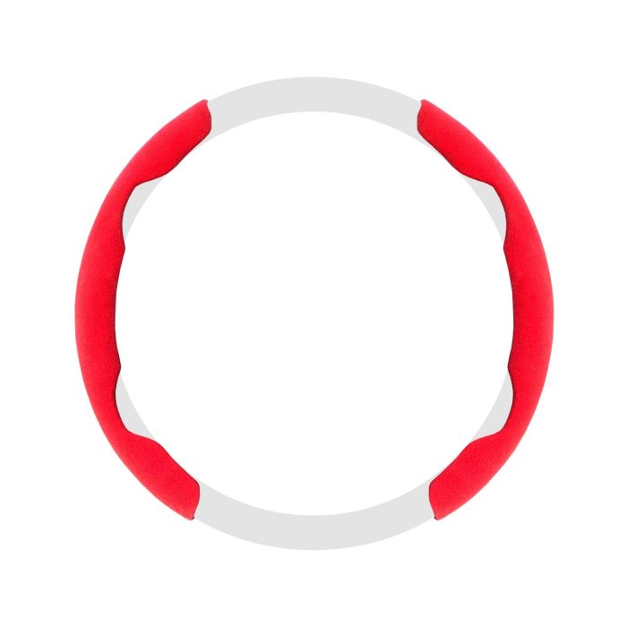 Occ Motorsport Funda de Volante Roja 2 Piezas ABS y Terciopelo Universal Antideslizante Diámetro 35-40 cm