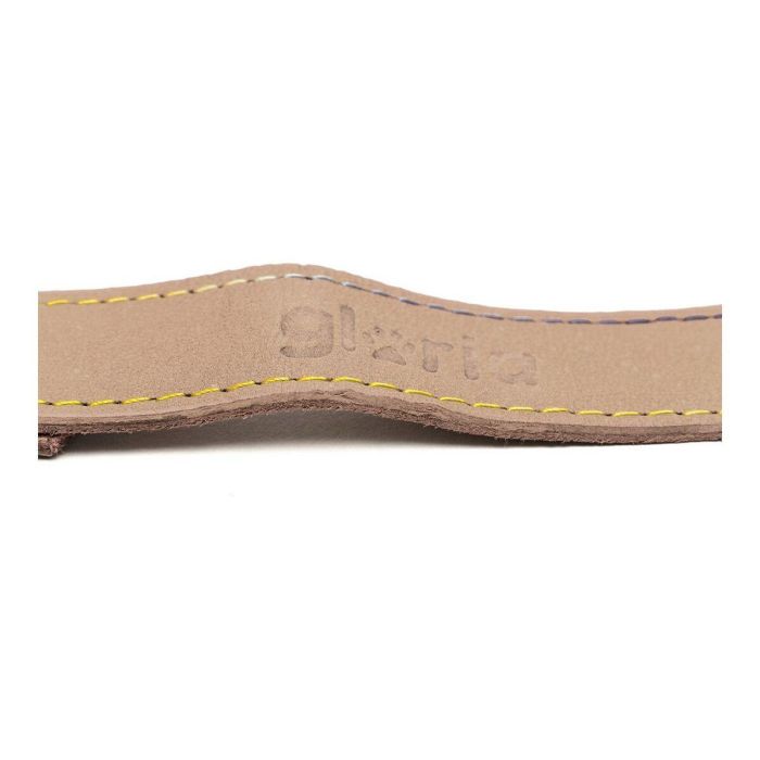 Gloria Correa para Perro Oasis Cuero Alta Calidad Costuras Reforzadas 100 cm x 15 mm Blanco para Paseos - Mosquetón Seguro Robusto 2