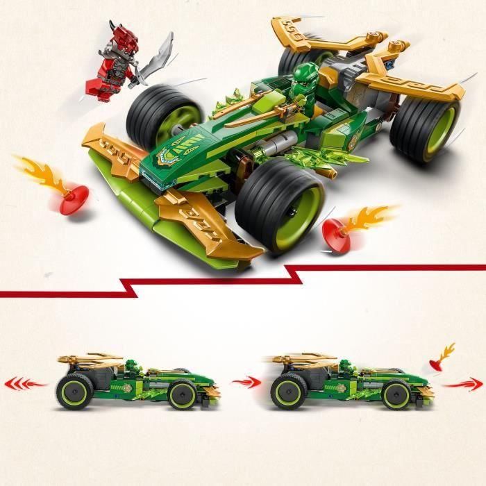 Juego de construccion coche de carreras con motor de carga manual de lloyd lego ninjago 3 Juego de construccion coche de carreras con motor de carga manual de lloyd lego ninjago 3