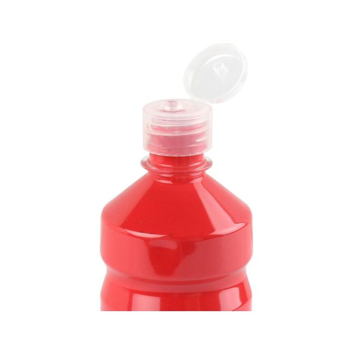 Tempera Liquida Liderpapel Escolar 500 mL Rojo 3