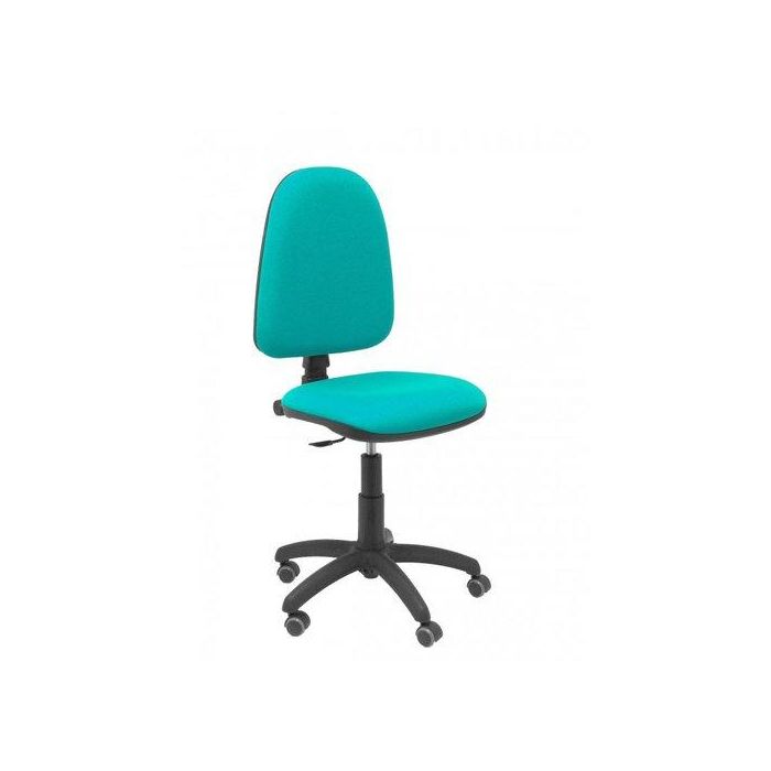 Silla Piqueras Y Crespo Ayna Mecanismo Contacto Permanente Ruedas De Parquet Asiento Y Respaldo Tapizado Bali Verde Turquesa