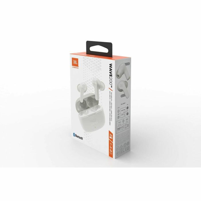 Auriculares Bluetooth con Micrófono JBL JBLW200TWSWHT Blanco 14 Auriculares Bluetooth con Micrófono JBL JBLW200TWSWHT Blanco 14