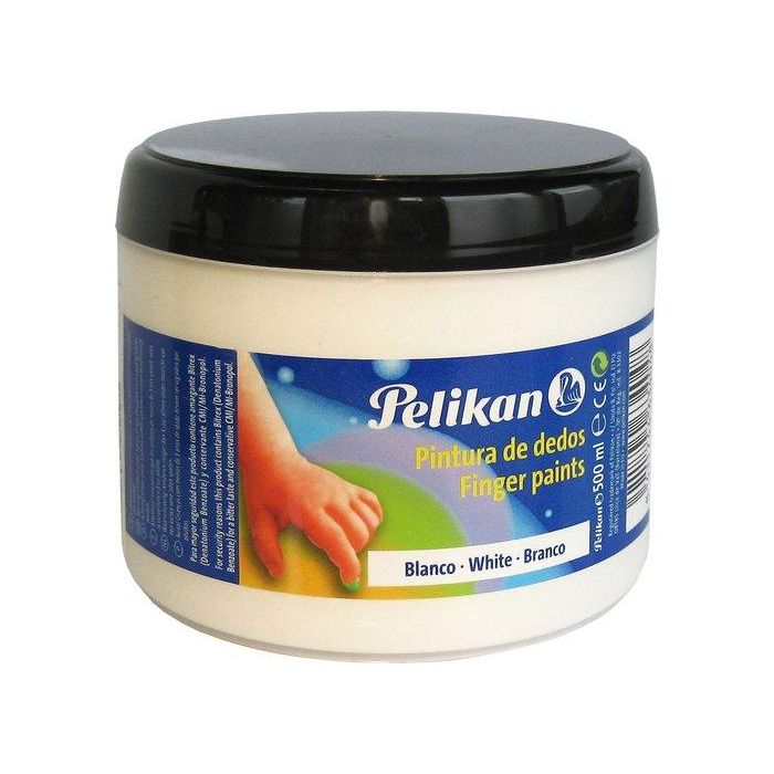 Pintura De Dedos Pelikan 500 Ml (Bote) Nº4 Blanco