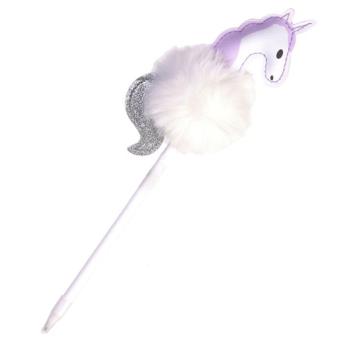 Creatrice de Genie Bolígrafo Flamenco/Unicornio My Funny Papet con Pompón Tinta Azul 1