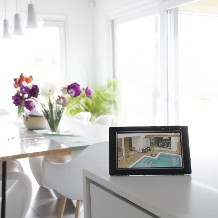 Chacon Kit 2 Cámaras de Seguridad Inalámbricas IP con Pantalla Táctil 1080p (2MP) para Hogar y Oficina, Visión Nocturna, 100m Alcance 1