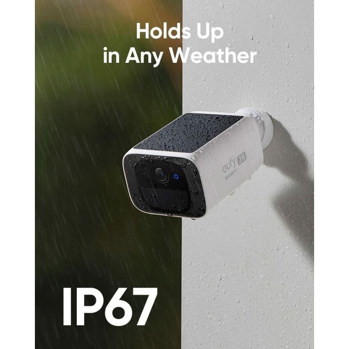 Eufy SoloCam S220 Cámara de Seguridad IP WiFi Solar Exterior/Interior 2K IP67 con Visión Nocturna y Detección Humana, sin Cuotas 9