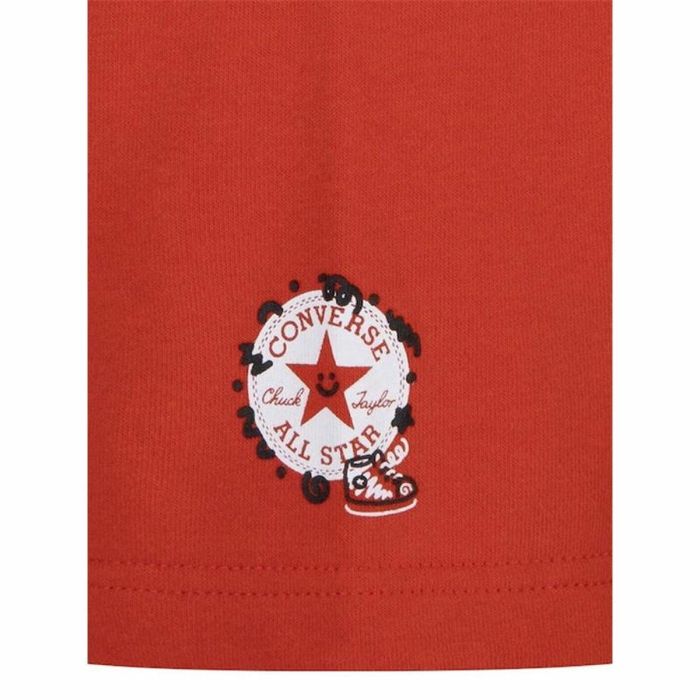 Conjunto Deportivo para Niños Converse Squiggle S/Se+Ft Blanco Rojo 2 Piezas 1