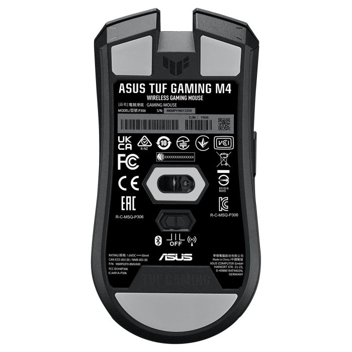 ASUS TUF Gaming M4 Ratón Gaming Inalámbrico Óptico 12000 DPI Bluetooth RF Wireless Negro