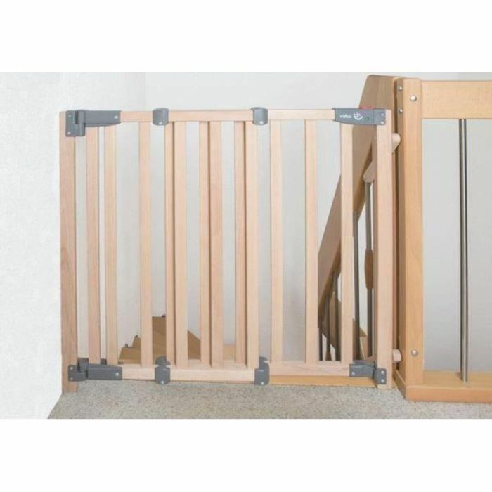 Roba Safety Up Barrera de seguridad para bebés para escaleras de madera de haya maciza - Cierre magnético automático - Ancho 93,5-120,5 cm 2 Roba Safety Up Barrera de seguridad para bebés para escaleras de madera de haya maciza - Cierre magnético automático - Ancho 93,5-120,5 cm 2