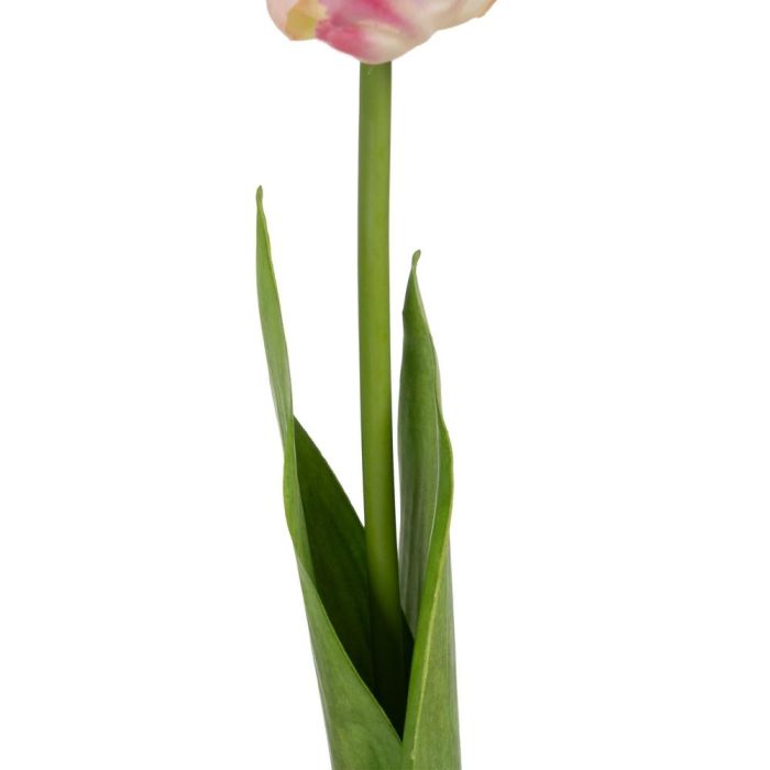 Flor Tulipán Rosa Tejido Decoración 63 cm