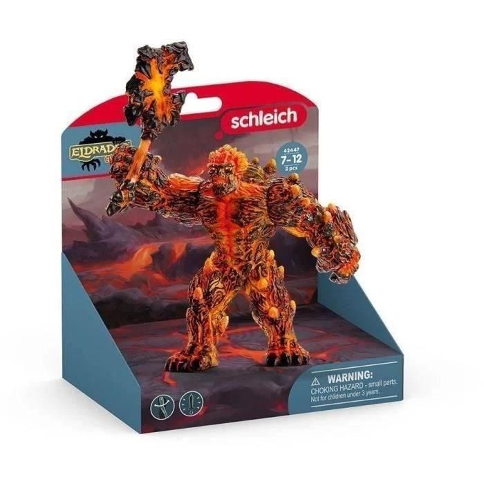 Schleich 42447 Eldrador Creatures Lave Golem con Arma - Figura de Juguete para Niños y Coleccionistas 2