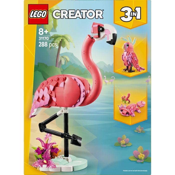 LEGO 31170 Creator 3 en 1 Animales Salvajes: Flamenco - Juguete Construcción Niñas +8 años 11 LEGO 31170 Creator 3 en 1 Animales Salvajes: Flamenco - Juguete Construcción Niñas +8 años 11