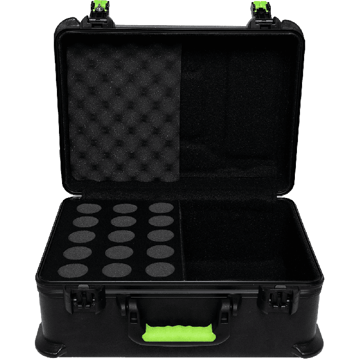 SBG Estuche de Transporte para 15 Micrófonos de Polietileno con Cierre TSA 3