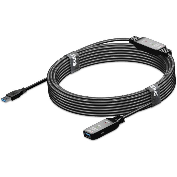 Club3D Cable de Extensión USB 3.2 Activo Tipo A Macho a Hembra 10m 5 Gbps 8