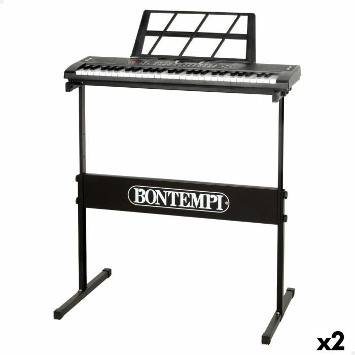 Piano Electrónico Bontempi 68 x 88 x 38 cm (2 Unidades)